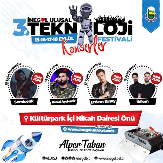 3. ULUSAL TEKNOLOJİ FESTİVALİ KONSERLERİ